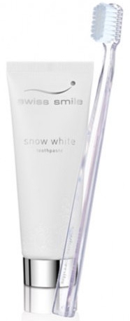 Набір "День" - Swiss Smile Snow White Toothpaste & Toothbrush — фото N1