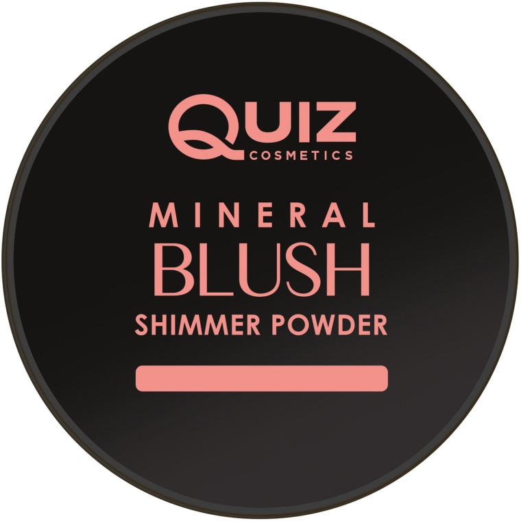 Минеральная пудра-румяна для лица - Quiz Cosmetics Mineral Powder Collection Blush — фото N1
