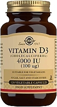 Добавка харчова "Вітамін D3", 100 мкг              - Solgar Vitamin D3 4000 IU — фото N2