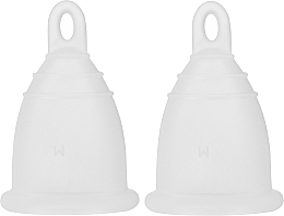 Набор менструальных чаш без картонной упаковки, прозрачные, размер S-M - Perfect Cup Zero Waste — фото N2