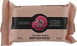 Відлущувальне мило "Британська троянда" - The Body Shop British Rose Exfoliating Soap — фото N1