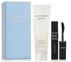 Духи, Парфюмерия, косметика Dolce & Gabbana Light Blue - Набор (sh/gel/100ml + mascara/2.5ml)