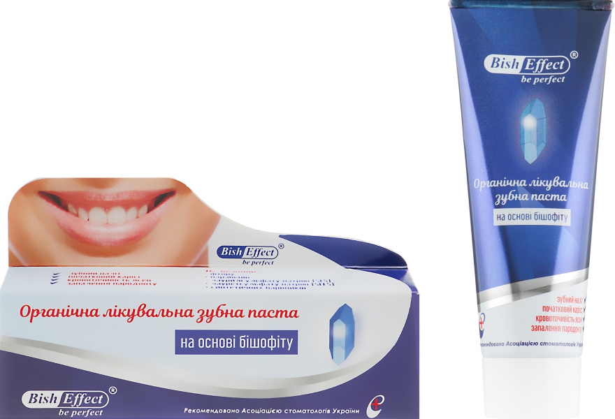 Органічна лікувальна зубна паста Bisheffect на основі бішофіту - Bisheffect — фото N1