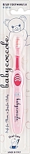 Зубна щітка для дітей, рожева - Babycoccole 1-3 Toothbrush — фото N1