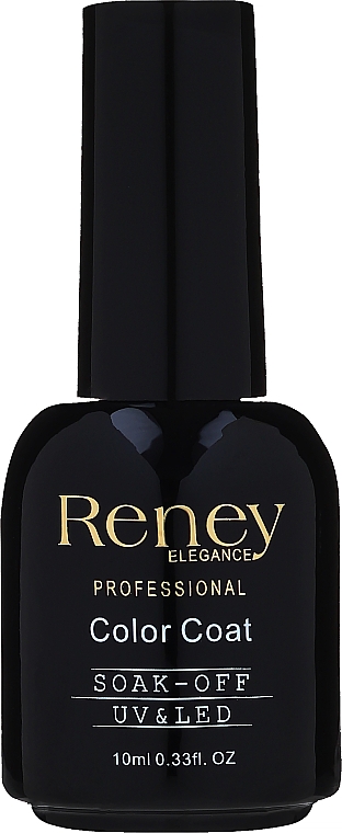 Топ для гель-лаку з блискучими часточками - Reney Cosmetics Professional Top Super Shimmer No Wipe Color Coat Soak-Off UV & LED — фото N1