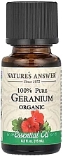 Парфумерія, косметика Органічна ефірна олія "Герань" - Nature's Answer Pure Geranium Essential Oil