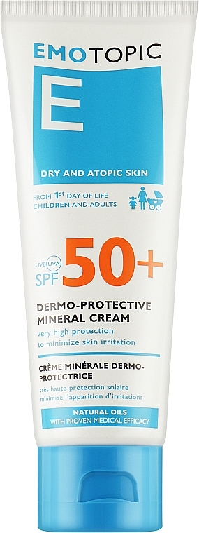 Дермозахисний крем для обличчя - Pharmaceris Emotopic Mineral Protection Cream SPF 50+ — фото N1