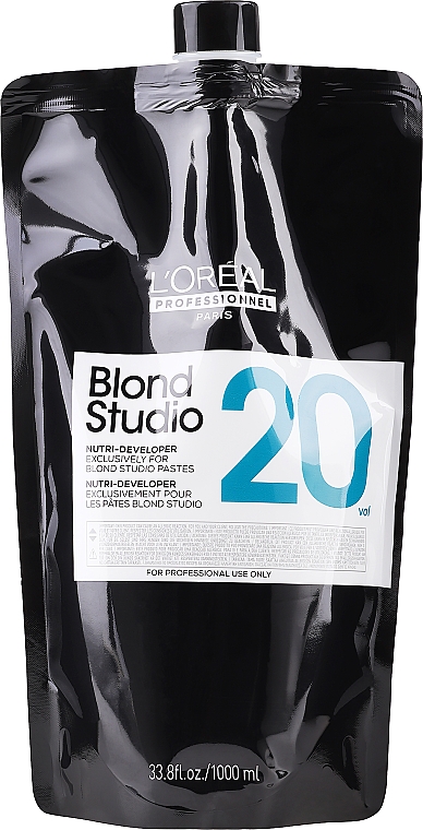 Живильний кремовий проявник для освітленого волосся 6% - LOreal Professionnel Blond Studio Creamy Nutri-Developer Vol.20 — фото N1