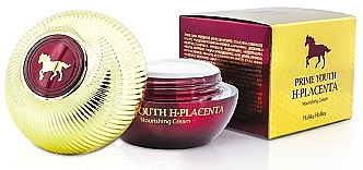 Омолоджувальний крем з екстрактом кінської плаценти         - Holika Holika Prime Youth H-Placenta Nourishing Cream — фото N1