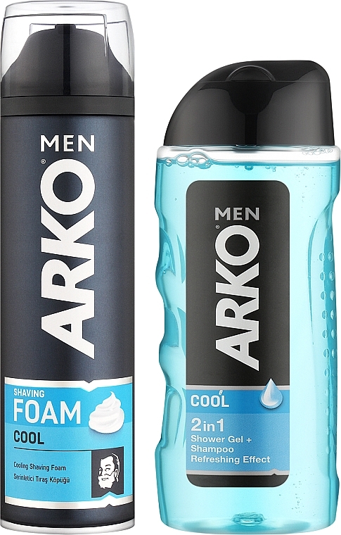 Подарочный набор - Arko Men Cool (foam/200ml + sh/gel/260ml) — фото N2