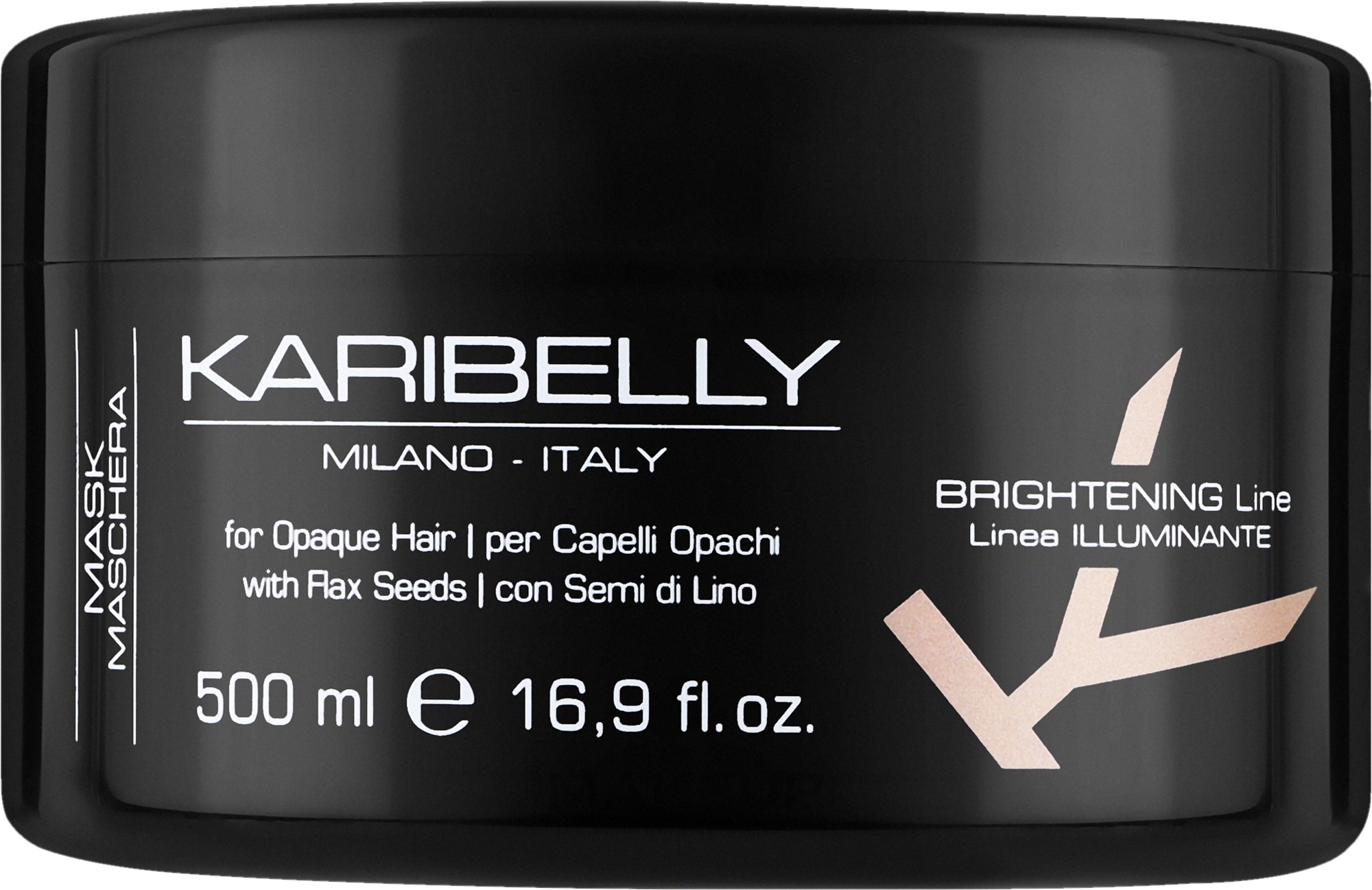 Маска для блиску волосся - Karibelly Brightening Mask — фото 500ml
