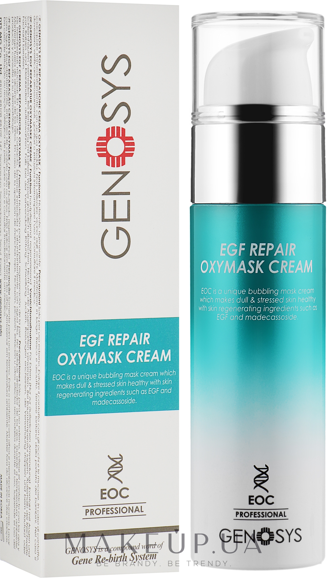 Киснева маска-крем для обличчя - Genosys EGF Repair Oxymask Cream — фото 50g