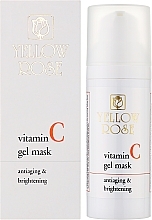 Гелевая маска для лица с витамином С - Yellow Rose Vitamin C Gel Mask — фото N2