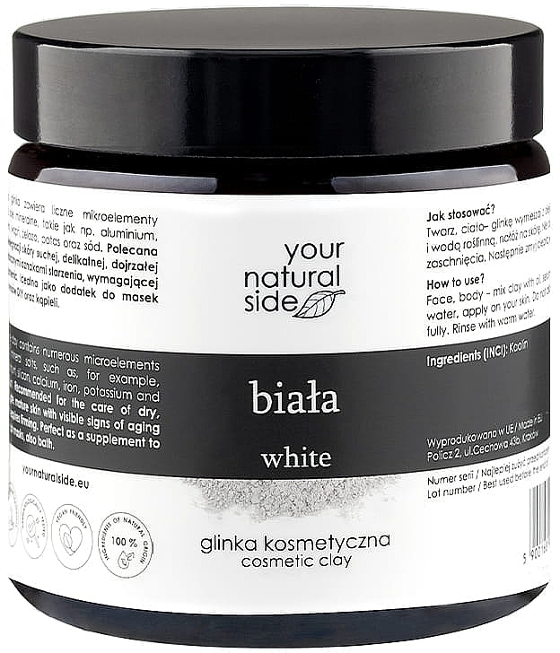 Глина "Белая" - Your Natural Side Natural Clays Glinka Biala — фото N1