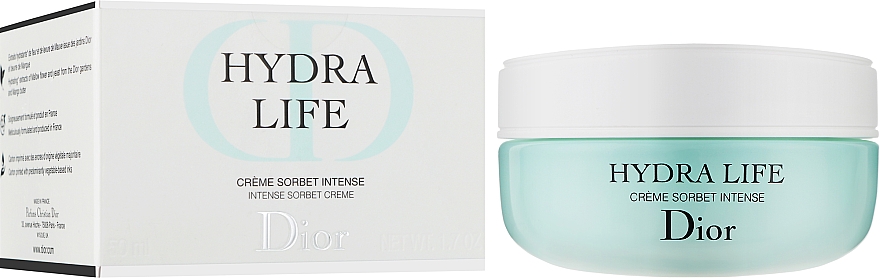 Зволожувальний крем-сорбет для обличчя та шиї - Dior Hydra Life Intense Sorbet Creme — фото N2