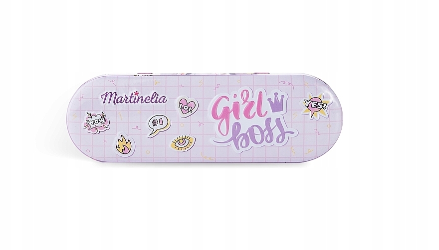 Набор - Martinelia Super Girl Nail Polish & Stickers Tin Box — фото N2