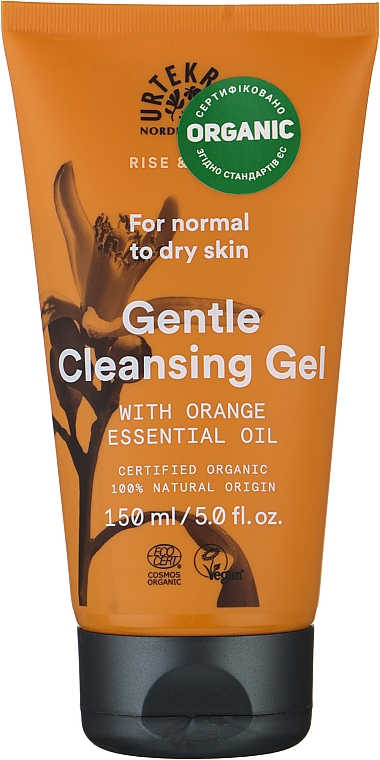 Нежный очищающий гель для нормальной и сухой кожи лица "Пряный цвет апельсина" - Urtekram Spicy Orange Blossom Cleansing Gel  — фото N1