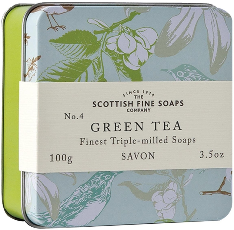Мыло "Зеленый чай" - Scottish Fine Soaps Green Tea Soap In A Tin — фото N1