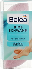 Губка из пемзы для удаления мозолей c рук и ног, розовая - Balea Bims Schwamm — фото N2