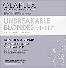 Духи, Парфюмерия, косметика Набор - Olaplex Unbeakable Blondes Mini Kit (elixir/40ml + elixir/30ml + shm/20ml + mask/20ml)