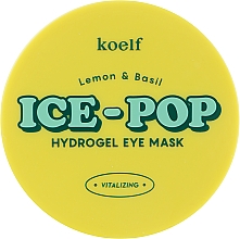 Гідрогелеві патчі під очі з лимоном і базиліком - Koelf Lemon & Basil Ice-Pop Hydrogel Eye Mask — фото N1