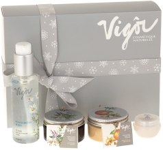 Духи, Парфюмерия, косметика Набор для всех типов кожи - Vigor Cosmetique Naturelle (scrub/50ml + tonic/100ml + mask/50ml + cr/10ml)