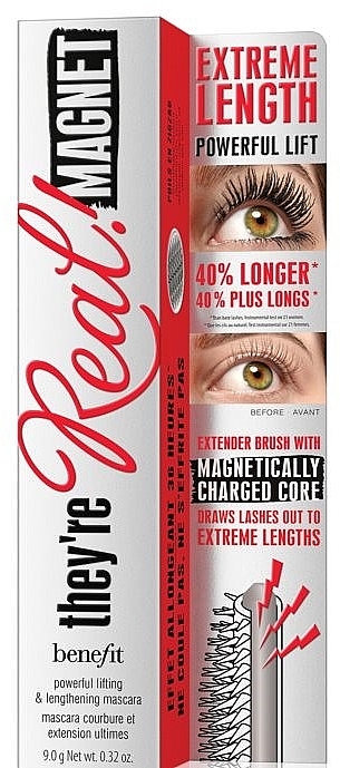 Тушь для ресниц с эффектом удлинения - Benefit They're Real! Magnet Mascara — фото N2