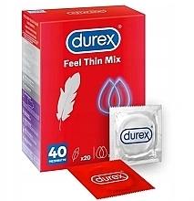 Духи, Парфюмерия, косметика Набор презервативов, 40 шт - Durex Feel Thin Mix