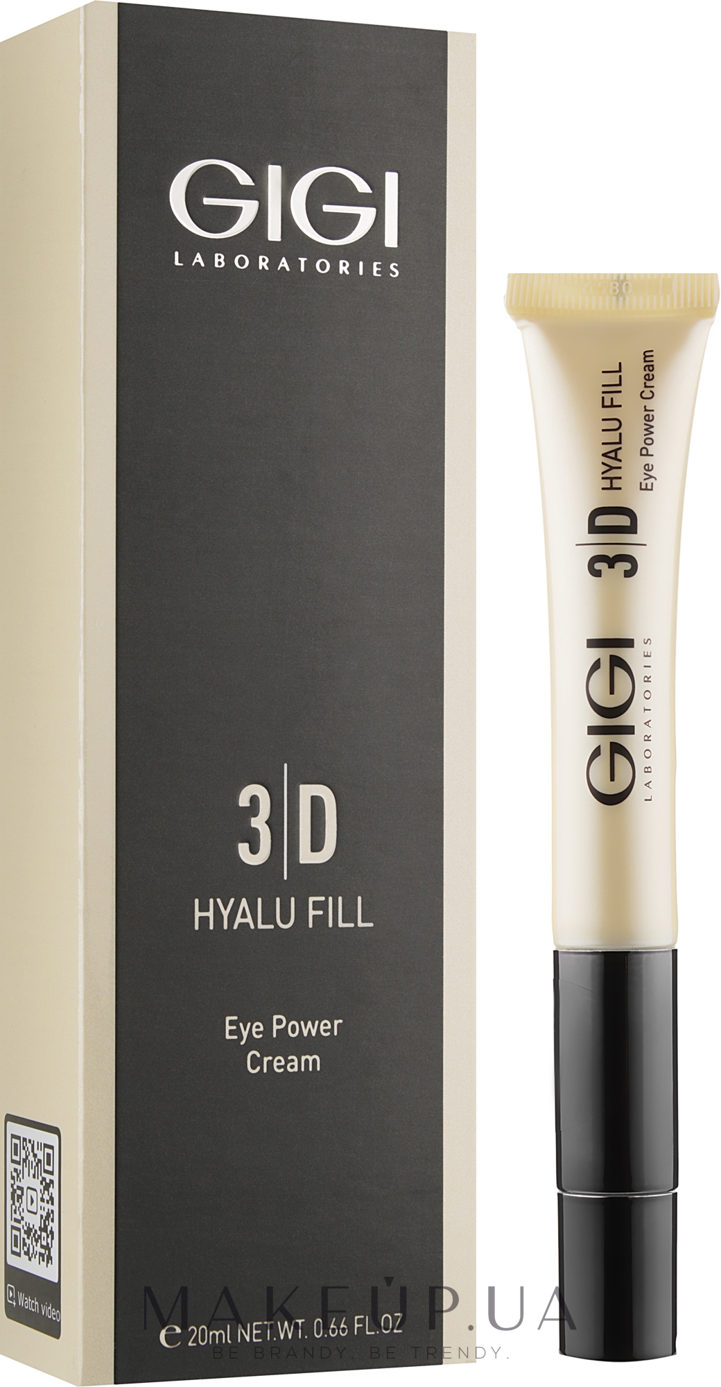 3D крем-філер для очей з вібруючим аплікатором - Gigi 3D Hyalu Fill Eye Power Cream — фото 20ml