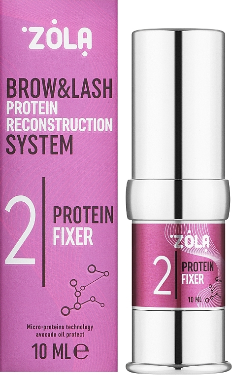 Состав для ламинирования бровей и ресниц "02 Protein Fixer" - Zola Brow And Lash Protein Reconstruction System 02 Protein Fixer — фото N2