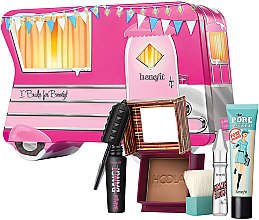 Духи, Парфюмерия, косметика Набор - Benefit I Brake for Beauty! (bronzer/0.28g + mascara/4g + balm/22ml + brow/gel/3g)