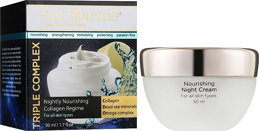 Питательный ночной крем с Коллагеном - Sea of Spa Bio Marine Natural Nightly Nourishing Collagen Regime — фото N2