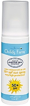 Духи, Парфюмерия, косметика Солнцезащитный лосьон для тела - Childs Farm Sun Lotion Spray Unfragranced SPF 50