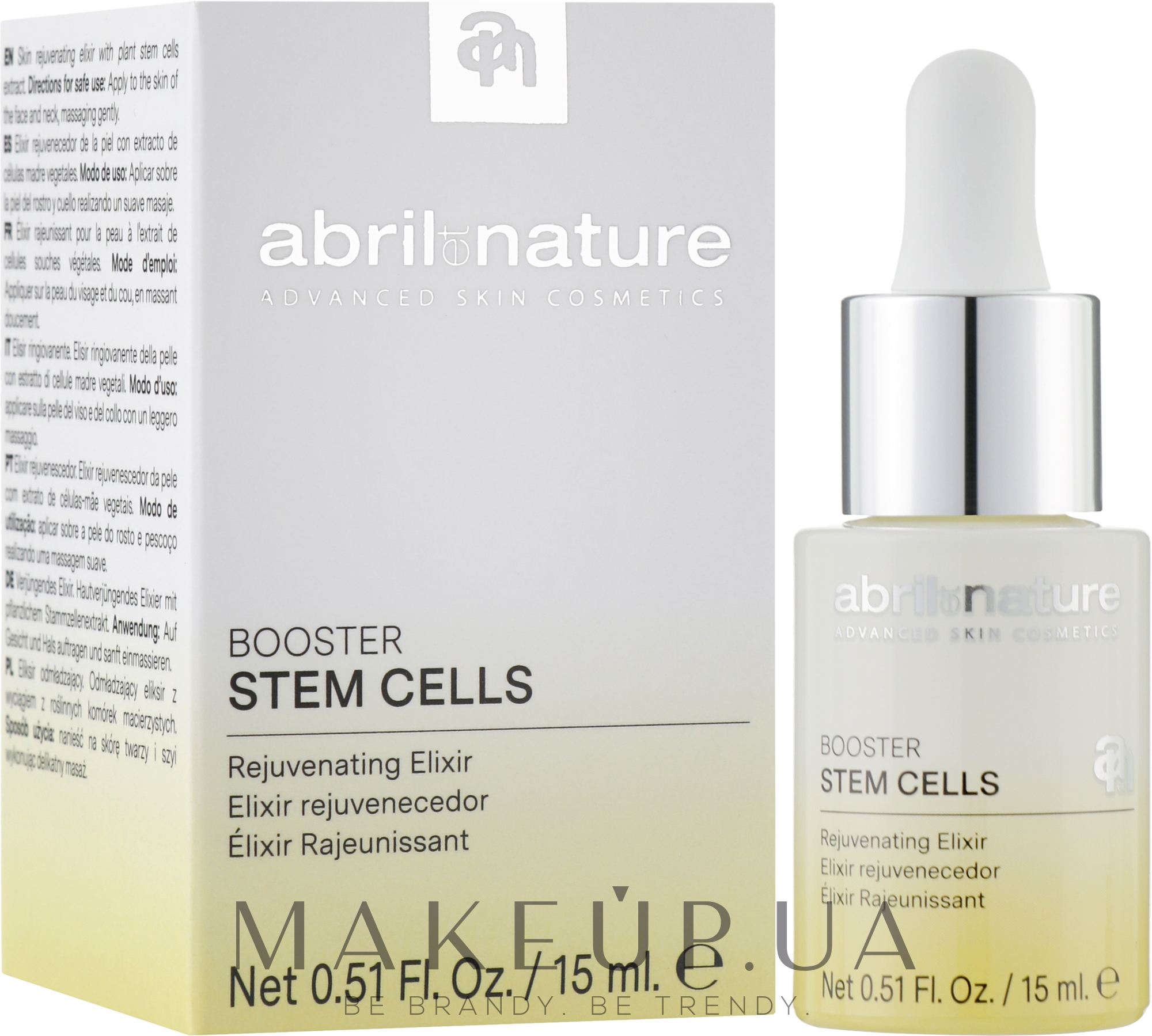 Омолаживающий бустер-эликсир для лица - Abril et Nature Rejuvenating Stem Cell Booster — фото 15ml