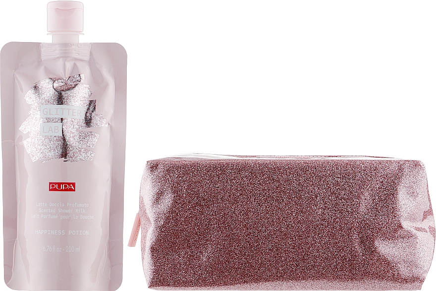 Набор - Pupa Glitter Lab 001 (bag + Milk/200 ml) — фото N2