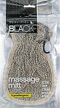Перчатка-мочалка - Suavipiel Black Massage Mitt — фото N1
