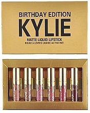 Духи, Парфюмерия, косметика УЦЕНКА Набор помад - Kylie Cosmetics Birthday Edition (lipstick/6x0,65ml) *