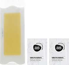 Восковые полоски для депиляции тела - Body Natur Wax Strips for Body Sensitive Skin Bamboo And Spirulina — фото N2