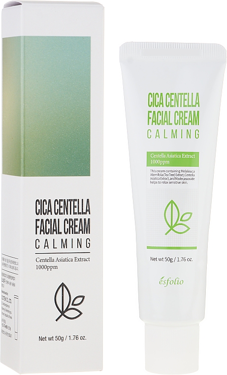 Заспокійливий крем для обличчя - Esfolio Cica Centella Facial Cream — фото N2