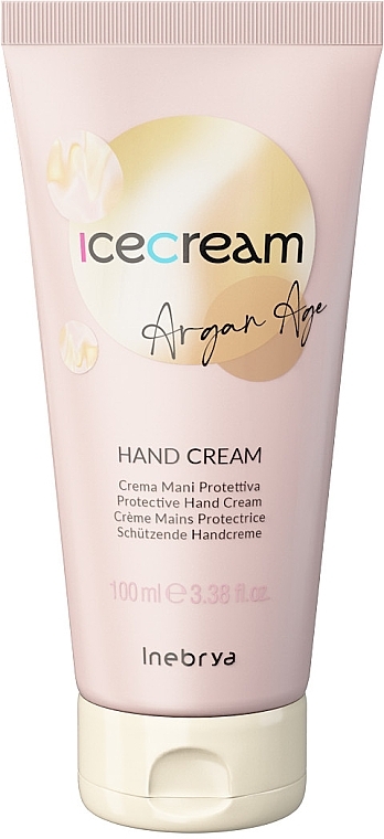Крем для рук з аргановою олією - Inebrya Ice Cream Argan-Age Hand Cream — фото N1