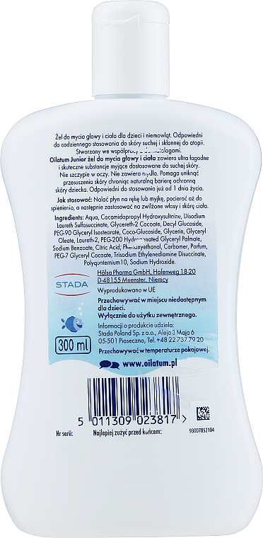 Гель для мытья волос и тела - Oilatum Baby Gel-Shampoo — фото N2