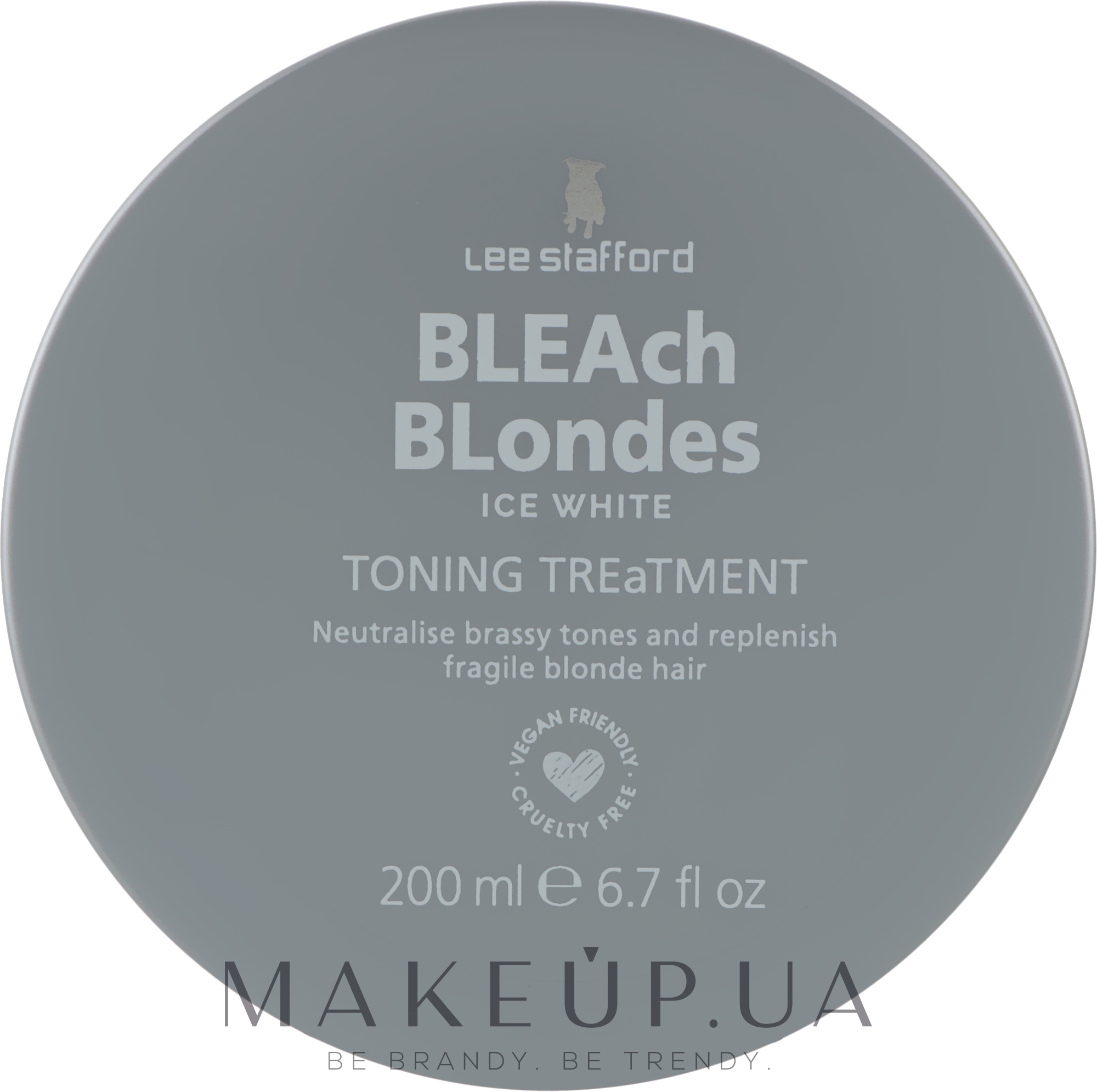 Тонувальна маска для попелястих і сивих відтінків - Lee Stafford BLEAch Blondes Ice White Toning Mask — фото 200ml