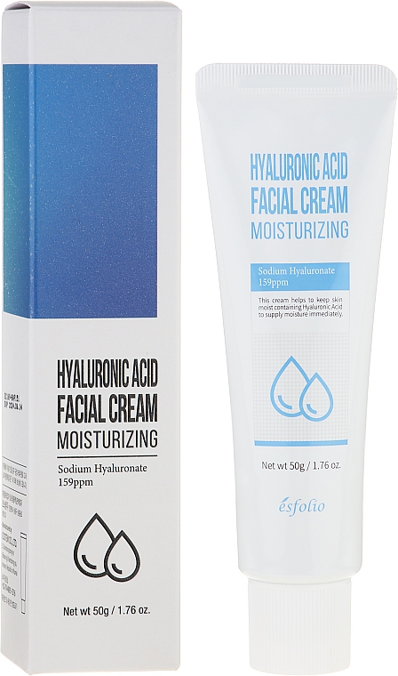 Зволожувальний крем для обличчя - Esfolio Hyaluronic Acid Facial Cream — фото N2