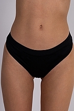 Трусы бикини хлопковые для менструации "Свижата", черные - brabrabra — фото N1