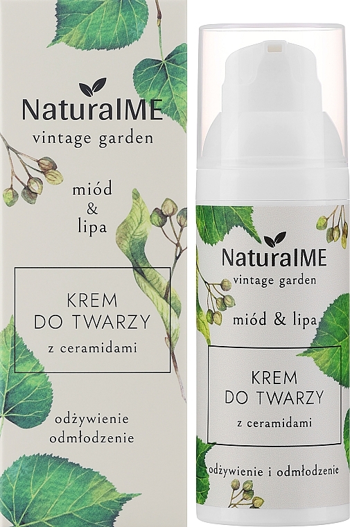 Крем для обличчя з керамідами "Мед і липа" - NaturalME Vintage Garden Honey & Linden Nourishing & Rejuvenating Cream With Ceramides — фото N2