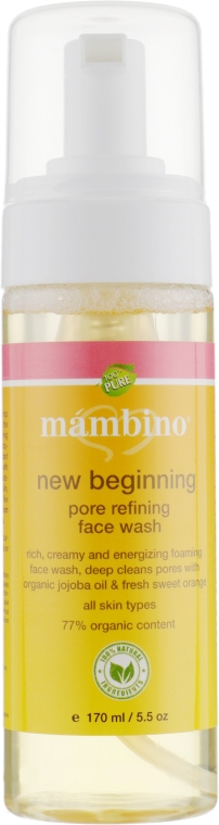 Пінка для очищення пор - Mambino Organics New Beginning Pore Refining Face Wash — фото N2