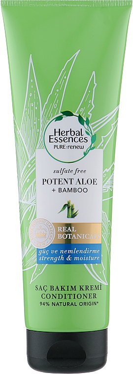 Бальзам-ополаскиватель "Алоэ и бамбук" - Herbal Essences Potent Aloe + Bamboo Conditioner