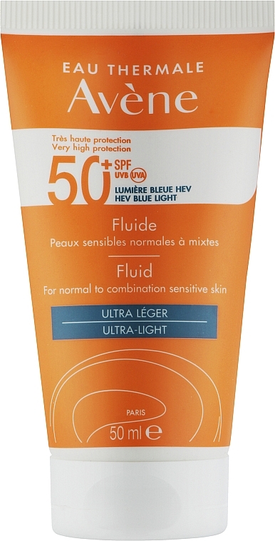 Сонцезахисний крем-флюїд для обличчя - Avene Soins Solaires Fluide SPF50+ — фото N1