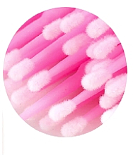 Микробраш для наращивания и снятия ресниц, розовые, 1.5 мм - Deni Carte — фото N2