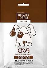 Духи, Парфюмерия, косметика РАСПРОДАЖА Тканевая обновляющая маска - Beauty Derm Animal Dog Energy *